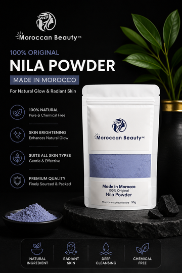 Moroccan Nila Powder Original 50g – Skin Brightening Blue Powder