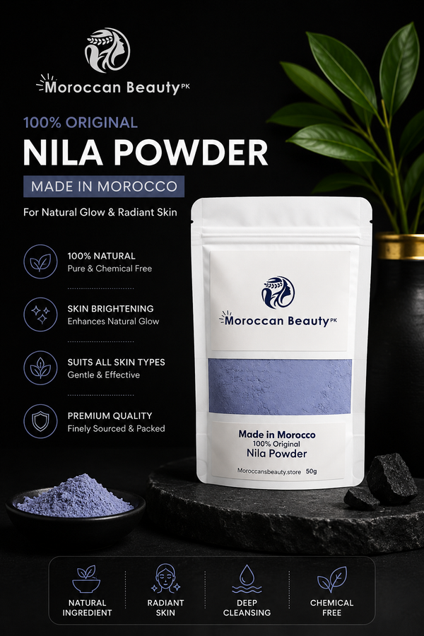 Moroccan Nila Powder Original 50g – Skin Brightening Blue Powder