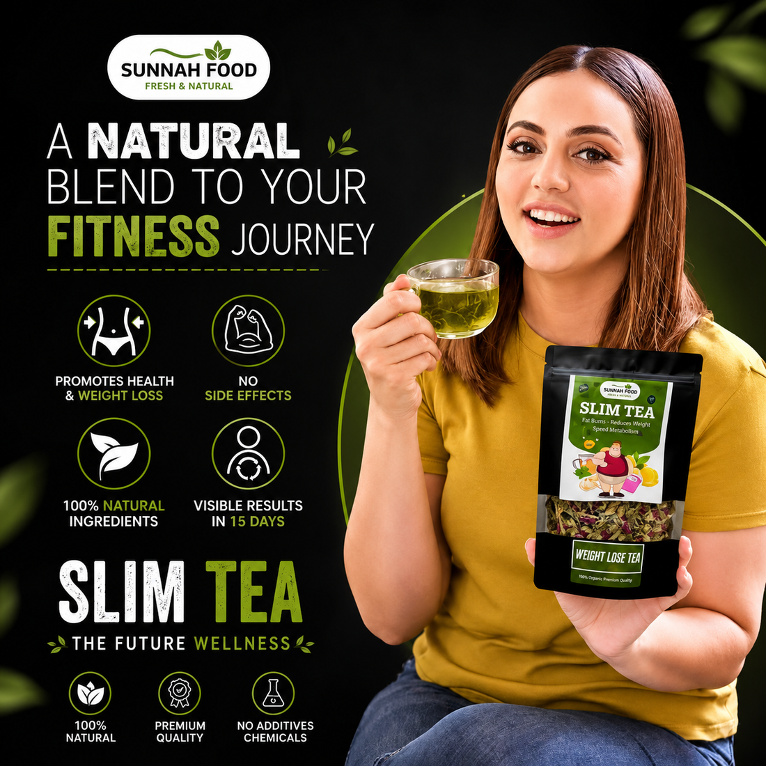 🌿 Organic health Support Tea | 130G | 70–80 Cups