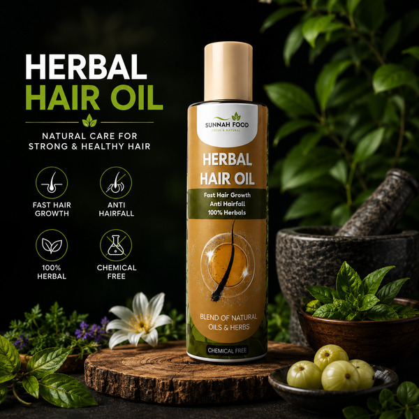 Herbal Hair Oil for Hair Growth & Thickness – Natural Oil for Strong, Healthy, Shiny Hair